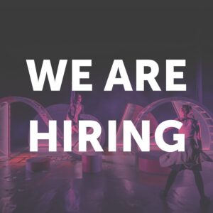 The words We Are Hiring